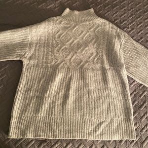 Chunky grey turtleneck sweater size small